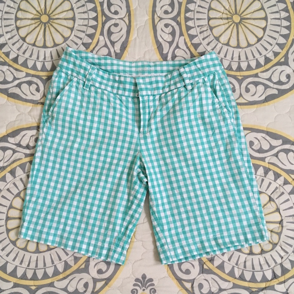 Nordstrom Brand: GOLF Gingham Bermuda Shorts